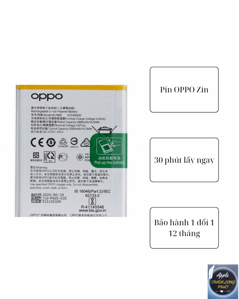 Pin OPPO Find X3/Find X3 Pro Zin
