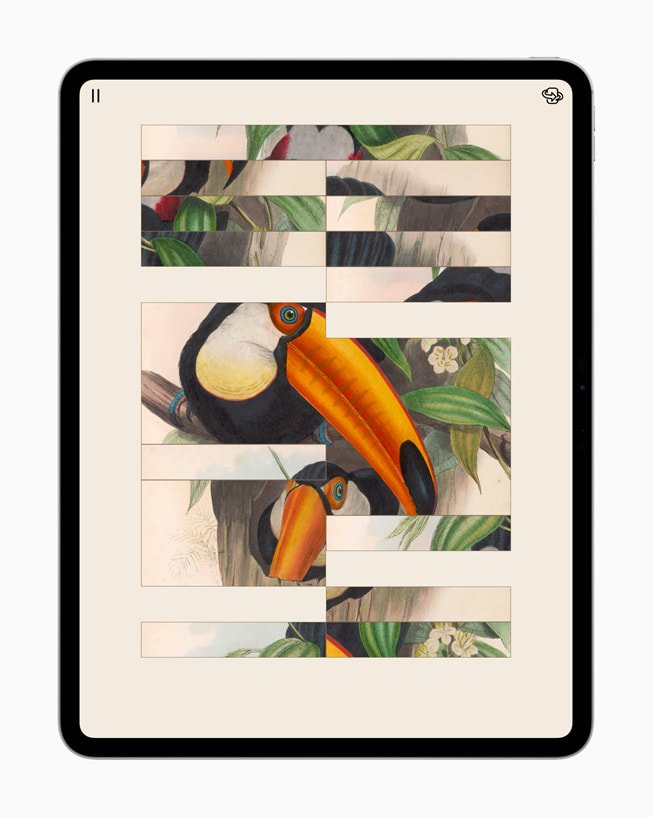 Art of Fauna được hiển thị trên iPad. 